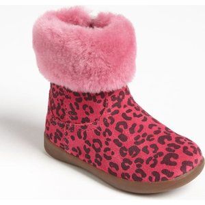 UGG Jorie Boot Leopard Print Pink Toddler Girl 10c